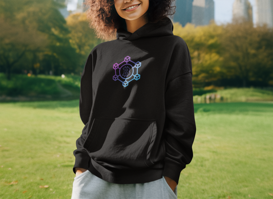 Bitcoin BlockchainUnisex Sponge Fleece Pullover Hoodie